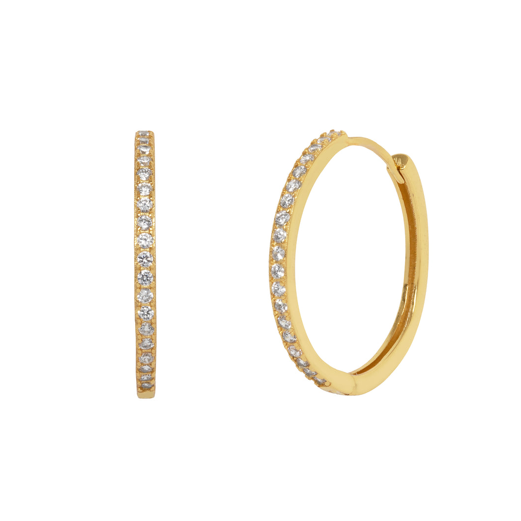 Bailey Hoop Earrings in Gold