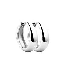 Load image into Gallery viewer, Gianna Hoop Earrings in Silver
