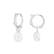 Load image into Gallery viewer, Hazel Hoop Earrings in Silver
