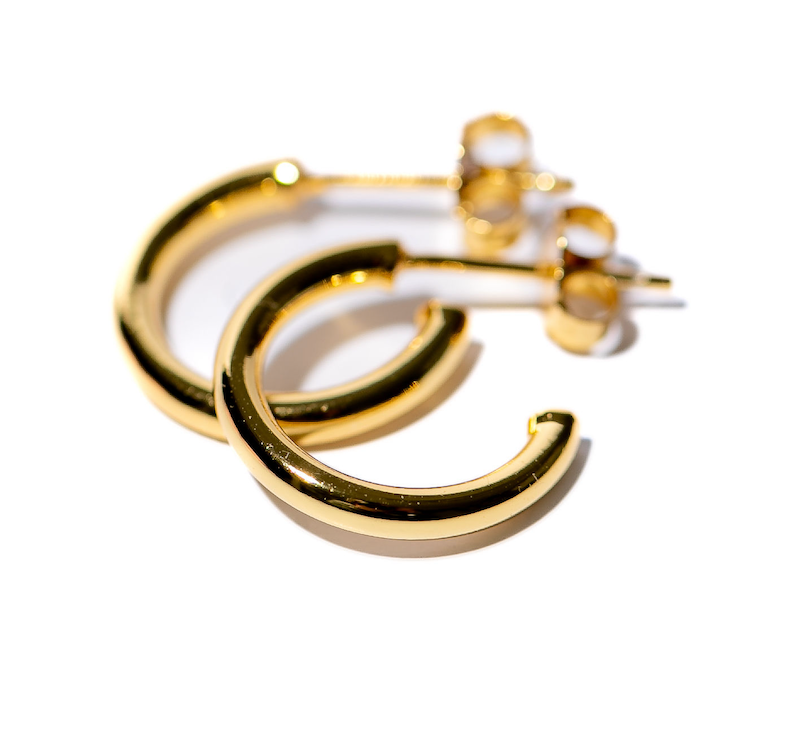 Iris Hoop Earring in Gold