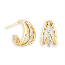 Load image into Gallery viewer, Orla Hoop Earrings in Gold
