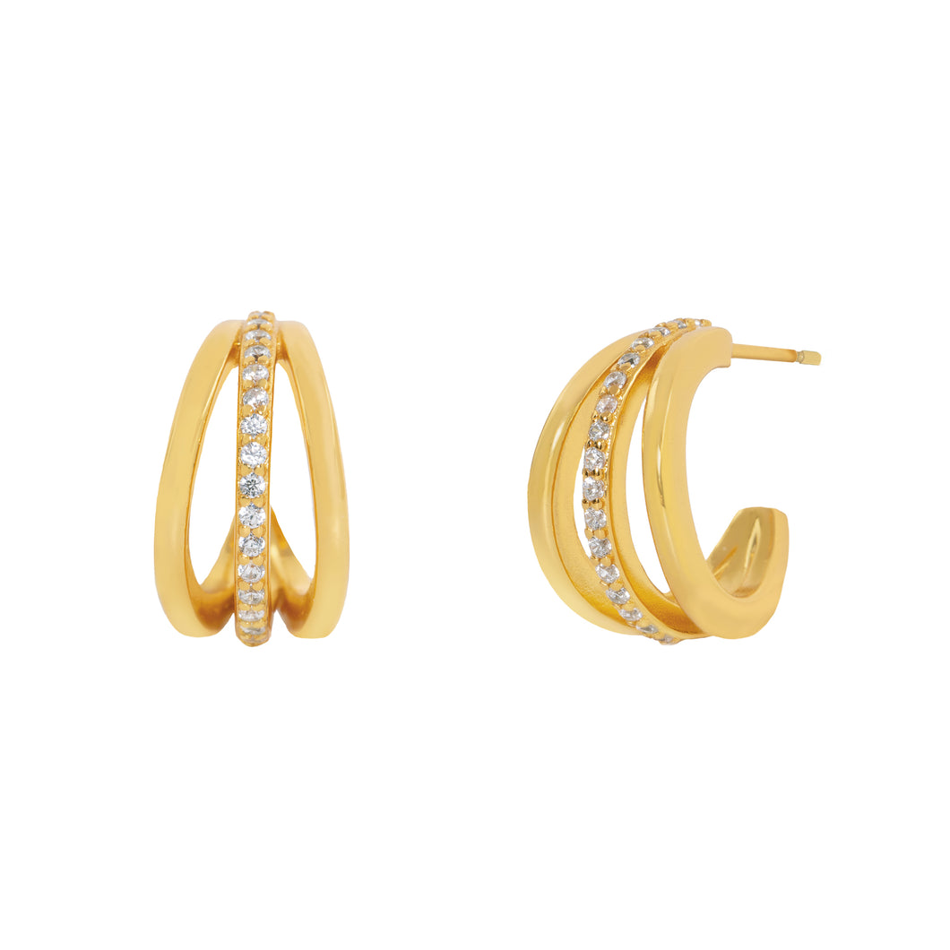 Orla Hoop Earrings in Gold