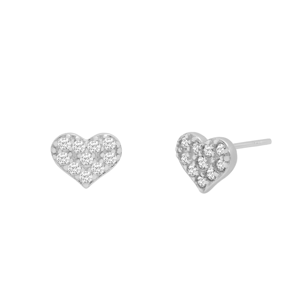 Rose Stud Earring in Silver